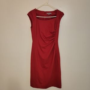 Fitted red dress, size 6